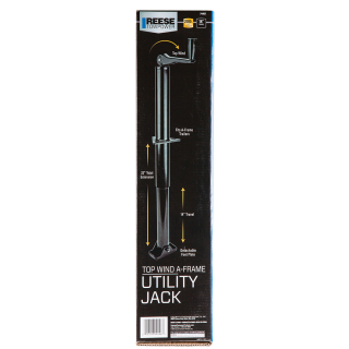 Reese 2K A-Frame Trailer Jack with Footplate Reese 2K A-Frame Trailer Jack with Footplate, Black Powdercoat, Topwind