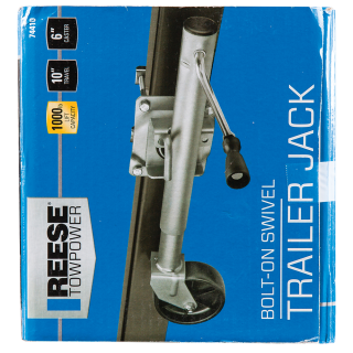 Reese 1000 lbs Zinc Wheel Trailer Jack Snap Ring Swivel Reese 1000 lbs Trailer Jack, Zinc Wheel, Snap Ring Swivel, for Marine Use