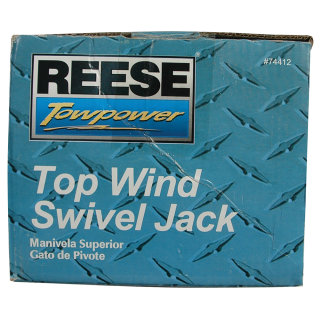 Reese 600 lbs Zinc Trailer Jack 6" Wheel Reese 600 lbs Trailer Jack with 6 Inch Wheel, Zinc, for Marine and Boat Use