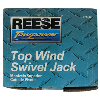 Reese 600 lbs Zinc Trailer Jack 6" Wheel Reese 600 lbs Trailer Jack with 6 Inch Wheel, Zinc, for Marine and Boat Use