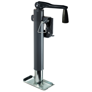 Bulldog 2K Topwind Snap Ring Swivel Trailer Jack Bulldog 2K Topwind Snap Ring Swivel Trailer Jack, Zinc and Gray Powdercoat Finish
