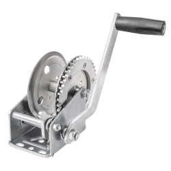Fulton Marine Trailer Winch 1,100 lbs Capacity Clear Zinc 1 Year Warranty - 74556 Boat Winch