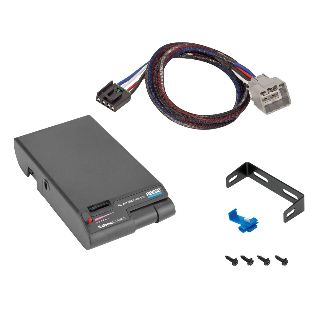 Brake Control Unit Mounting hardware and bracket Vehicle specific Plug and Play Wiring Adapter 74642 3024 Reese Trailer Brake Control 15-24 RAM 1500 2500 3500 4500 5500 Electric Trailer Brakes Module Box Controller 1-2 Axle 15 16 17 18 19 20 21 22 23 24 Trailer Brake Control for 15-24 RAM 1500 2500 3500 4500 5500 Electric Trailer Brakes Module Box Controller 1-2 Axle