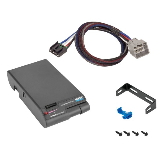 Brake Control Unit Mounting hardware and bracket Vehicle specific Plug and Play Wiring Adapter 74642 3024 Reese Trailer Brake Control 15-24 RAM 1500 2500 3500 4500 5500 Electric Trailer Brakes Module Box Controller 1-2 Axle 15 16 17 18 19 20 21 22 23 24 Trailer Brake Control for 15-24 RAM 1500 2500 3500 4500 5500 Electric Trailer Brakes Module Box Controller 1-2 Axle