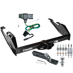 Trailer Tow Hitch For 88-00 Chevy GMC C/K Pickup Complete Package w/ Wiring and 1-7/8" Ball Trailer Tow Hitch For 88-00 Chevy GMC C/K Pickup Complete Package w/ Wiring and 1-7/8" Ball