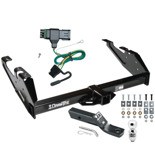 Custom Fit Trailer Hitch Wiring Harness (Plug & Play) 2" Drop Ball-Mount w/ Pin/Clip 2" Chrome Ball Installation Hardware Installation Instructions 75033 118315 23 63845 Draw-Tite Trailer Tow Hitch 88-00 Chevy GMC C/K Pickup Complete Packag Trailer Tow Hitch For 88-00 Chevy GMC C/K Pickup Complete Package w/ Wiring and 2" Ball