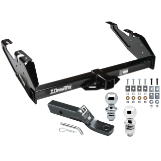 Custom Fit Trailer Hitch 2" Drop Ball-Mount w/ Pin/Clip 1-7/8" and 2" Chrome Ball Installation Hardware Installation Instructions  75033 23 63845 63816 Draw-Tite Trailer Tow Hitch 88-00 Chevy GMC C/K Pickup Receiver 1-7/8" and 2"  Trailer Tow Hitch For 88-00 Chevy GMC C/K Pickup Receiver w/ 1-7/8" and 2" Ball
