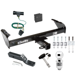Custom Fit Trailer Hitch Wiring Harness (Plug & Play) 2" Drop Ball-Mount w/ Pin/Clip 2" Chrome Ball Security Lock Pin Rubber Hitch Plug Cover Installation Hardware Installation Instructions 75034 118311 23 63845 580407 7010 Draw-Tite Trailer Trailer Tow Hitch For 67-84 GMC 73-84 Chevy C/K Pickup Complete Package w/ Wiring and 2" Ball