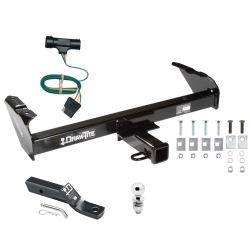 Trailer Tow Hitch For 67-84 GMC 73-84 Chevy C/K Pickup Complete Package w/ Wiring and 2" Ball Trailer Tow Hitch For 67-84 GMC 73-84 Chevy C/K Pickup Complete Package w/ Wiring and 2" Ball