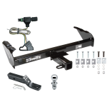 Custom Fit Trailer Hitch Wiring Harness (Plug & Play) 2" Drop Ball-Mount w/ Pin/Clip 1-7/8" Chrome Ball Installation Hardware Installation Instructions 75034 118312 23 63816 Draw-Tite Trailer Tow Hitch 85-86 88-91 Chevy GMC C/K Pickup Compl Trailer Tow Hitch For 85-86 88-91 Chevy GMC C/K Pickup Complete Package w/ Wiring and 1-7/8" Ball