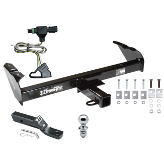 Custom Fit Trailer Hitch Wiring Harness (Plug & Play) 2" Drop Ball-Mount w/ Pin/Clip 1-7/8" Chrome Ball Installation Hardware Installation Instructions 75034 118312 23 63816 Draw-Tite Trailer Tow Hitch 85-86 88-91 Chevy GMC C/K Pickup Compl Trailer Tow Hitch For 85-86 88-91 Chevy GMC C/K Pickup Complete Package w/ Wiring and 1-7/8" Ball