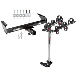 Trailer Tow Hitch For 63-91 Chevy GMC C/K Series Ford F-100 F-250 F-350 International w/ 4 Bike Carrier Rack Trailer Tow Hitch For 63-91 Chevy GMC C/K Series Ford F-100 F-250 F-350 International w/ 4 Bike Carrier Rack
