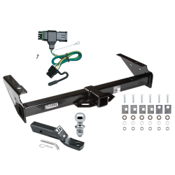 Trailer Tow Hitch For 92-00 Chevy GMC Yukon Suburban Tahoe Escalade Complete Package w/ Wiring and 1-7/8" Ball Trailer Tow Hitch For 92-00 Chevy GMC Yukon Suburban Tahoe Escalade Complete Package w/ Wiring and 1-7/8" Ball