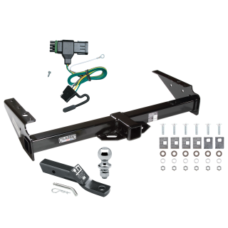Custom Fit Trailer Hitch Wiring Harness (Plug & Play) 2" Drop Ball-Mount w/ Pin/Clip 1-7/8" Chrome Ball Installation Hardware Installation Instructions 75037 118319 23 63816 Draw-Tite Trailer Tow Hitch 92-00 Chevy GMC Yukon Suburban Tahoe E Trailer Tow Hitch For 92-00 Chevy GMC Yukon Suburban Tahoe Escalade Complete Package w/ Wiring and 1-7/8" Ball