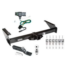 Trailer Tow Hitch For 92-00 Chevy GMC Yukon Suburban Tahoe Escalade Complete Package w/ Wiring and 2" Ball Trailer Tow Hitch For 92-00 Chevy GMC Yukon Suburban Tahoe Escalade Complete Package w/ Wiring and 2" Ball