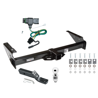 Custom Fit Trailer Hitch Wiring Harness (Plug & Play) 2" Drop Ball-Mount w/ Pin/Clip 2" Chrome Ball Installation Hardware Installation Instructions 75037 118319 23 63845 Draw-Tite Trailer Tow Hitch 92-00 Chevy GMC Yukon Suburban Tahoe Escal Trailer Tow Hitch For 92-00 Chevy GMC Yukon Suburban Tahoe Escalade Complete Package w/ Wiring and 2" Ball
