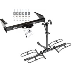 Trailer Tow Hitch For 92-00 Chevy GMC Suburban C/K Series Yukon Denali Escalade Blazer Platform Style 2 Bike Rack w/ Anti Rattle Hitch Lock Trailer Tow Hitch For 92-00 Chevy GMC Suburban C/K Series Yukon Denali Escalade Blazer Platform Style 2 Bike Rack w/ Anti Rattle Hitch Lock