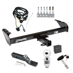 Trailer Tow Hitch For 2004 Dodge Dakota Deluxe Package Wiring 2" Ball and Lock Trailer Tow Hitch For 2004 Dodge Dakota Deluxe Package Wiring 2" Ball and Lock