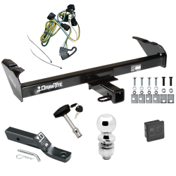 Trailer Tow Hitch For 97-03 Dodge Dakota Deluxe Package Wiring 2" Ball and Lock Trailer Tow Hitch For 97-03 Dodge Dakota Deluxe Package Wiring 2" Ball and Lock