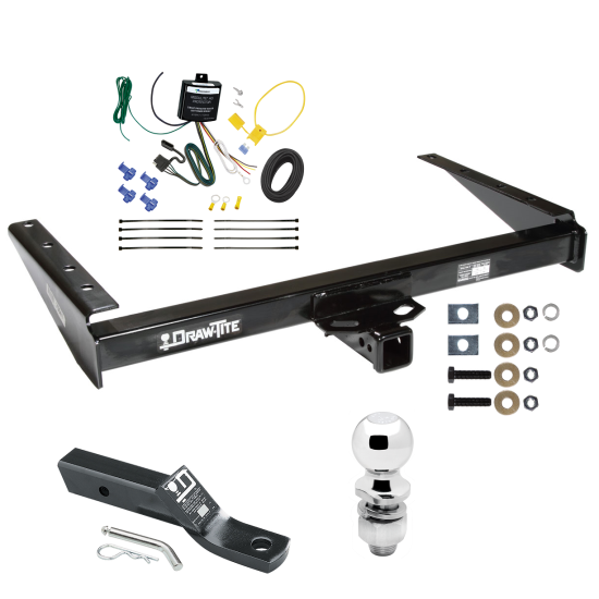 Custom Fit Trailer Hitch Wiring Harness (Requires Splicing) 2" Drop Ball-Mount w/ Pin/Clip 2" Chrome Ball Installation Hardware Installation Instructions 75041 119148 23 63845 Draw-Tite Trailer Tow Hitch 1993 Jeep Grand Cherokee ZJ Grand Wagone Trailer Tow Hitch For 1993 Jeep Grand Cherokee ZJ Grand Wagoneer Complete Package w/ Wiring and 2" Ball