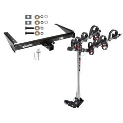 Trailer Tow Hitch For 93-98 Jeep Grand Cherokee ZJ Wagoneer w/ 4 Bike Carrier Rack Trailer Tow Hitch For 93-98 Jeep Grand Cherokee ZJ Wagoneer w/ 4 Bike Carrier Rack