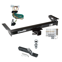 Trailer Tow Hitch For 97-01 Jeep Cherokee Complete Package w/ Wiring and 1-7/8" Ball