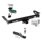 Custom Fit Trailer Hitch Wiring Harness (Plug & Play) 2" Drop Ball-Mount w/ Pin/Clip 2" Chrome Ball Installation Hardware Installation Instructions 75054 118354 23 63845 Draw-Tite Trailer Tow Hitch 97-01 Jeep Cherokee Complete Package Wirin Trailer Tow Hitch For 97-01 Jeep Cherokee Complete Package w/ Wiring and 2" Ball