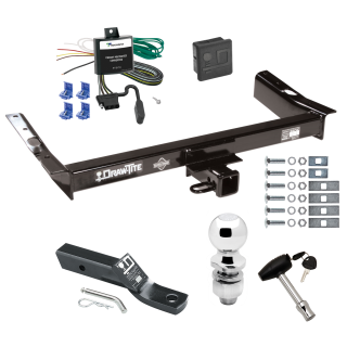 Custom Fit Trailer Hitch Wiring Harness (Requires Splicing) 2" Drop Ball-Mount w/ Pin/Clip 2" Chrome Ball Security Lock Pin Rubber Hitch Plug Cover Installation Hardware Installation Instructions 75055 119178 23 63845 580407 7010 Draw-Tite Trail Trailer Tow Hitch For 95-03 Ford Windstar (Built Before 11/2002) Deluxe Package Wiring 2" Ball and Lock