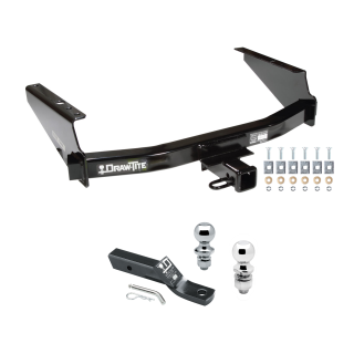 Custom Fit Trailer Hitch 2" Drop Ball-Mount w/ Pin/Clip 1-7/8" and 2" Chrome Ball Installation Hardware Installation Instructions 75065 23 63845 63816 Draw-Tite Trailer Tow Hitch 97-03 F150 2004 Heritage 97-99 F250 Styleside Receiver 1-7/8 Trailer Tow Hitch For 97-03 Ford F150 2004 Heritage 97-99 F250 Styleside Receiver w/ 1-7/8" and 2" Ball