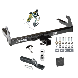 Trailer Tow Hitch For 95-03 Dodge Dakota Deluxe Package Wiring 2" Ball and Lock Trailer Tow Hitch For 95-03 Dodge Dakota Deluxe Package Wiring 2" Ball and Lock