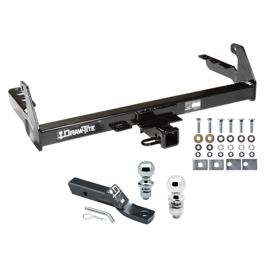 Custom Fit Trailer Hitch 2" Drop Ball-Mount w/ Pin/Clip 1-7/8" and 2" Chrome Ball Installation Hardware Installation Instructions 75073 23 63845 63816 Draw-Tite Trailer Tow Hitch 87-04 Dodge Dakota Receiver 1-7/8" and 2" Ball 87 Trailer Tow Hitch For 87-04 Dodge Dakota Receiver w/ 1-7/8" and 2" Ball