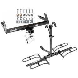 Trailer Tow Hitch For 87-04 Dodge Dakota Platform Style 2 Bike Rack w/ Anti Rattle Hitch Lock Trailer Tow Hitch For 87-04 Dodge Dakota Platform Style 2 Bike Rack w/ Anti Rattle Hitch Lock