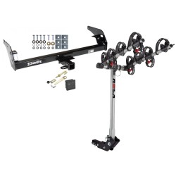 Trailer Tow Hitch For 1995-2004 Toyota Tacoma 4 Bike Rack w/ Hitch Lock and Cover Trailer Tow Hitch For 1995-2004 Toyota Tacoma 4 Bike Rack w/ Hitch Lock and Cover