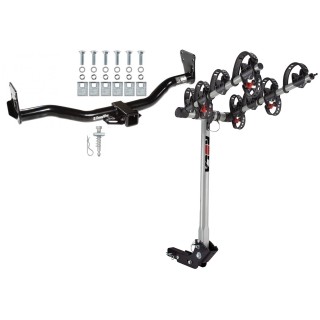 Trailer Tow Hitch For 95-05 Chevy Blazer GMC Jimmy Downsize Bravada w/ 4 Bike Carrier Rack