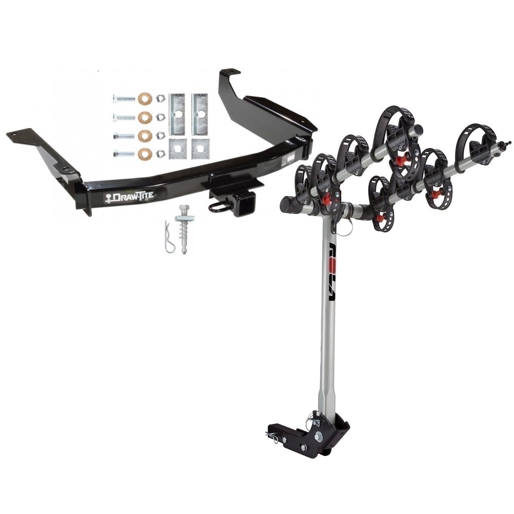 Custom Fit Trailer Hitch 4 Bike Carrier Installation Hardware Installation Instructions 75081 59401 Draw-Tite Trailer Tow Hitch 98-03 Dodge Durango 4 Bike Carrier Rack 98 99 00 01 02 1998 1999 2000 2001 2002 2003 Trailer Tow Hitch For 98-03 Dodge Durango w/ 4 Bike Carrier Rack