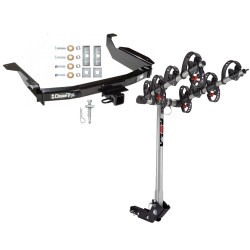 Trailer Tow Hitch For 98-03 Dodge Durango w/ 4 Bike Carrier Rack Trailer Tow Hitch For 98-03 Dodge Durango w/ 4 Bike Carrier Rack