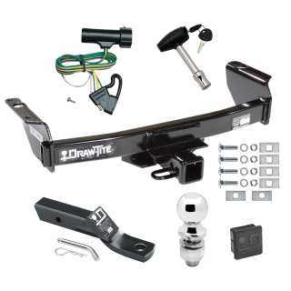 Custom Fit Trailer Hitch Wiring Harness (Plug & Play) 2" Drop Ball-Mount w/ Pin/Clip 2" Chrome Ball Security Lock Pin Rubber Hitch Plug Cover Installation Hardware Installation Instructions 75082 118313 23 63845 580407 7010 Draw-Tite Trailer Trailer Tow Hitch For 83-85 Ford Ranger Except GT Deluxe Package Wiring 2" Ball and Lock