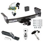 Custom Fit Trailer Hitch Wiring Harness (Plug & Play) 2" Drop Ball-Mount w/ Pin/Clip 2" Chrome Ball Security Lock Pin Rubber Hitch Plug Cover Installation Hardware Installation Instructions 75082 118344 23 63845 580407 7010 Draw-Tite Trailer Trailer Tow Hitch For 00-03 Ford Ranger Deluxe Package Wiring 2" Ball and Lock