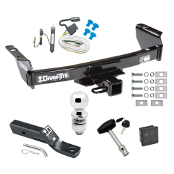 Trailer Tow Hitch For 04-11 Ford Ranger Deluxe Package Wiring 2" Ball and Lock