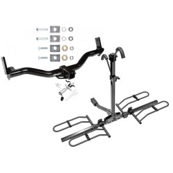 Trailer Tow Hitch For 91-03 Ford Explorer Navajo Mountaineer Platform Style 2 Bike Rack w/ Anti Rattle Hitch Lock