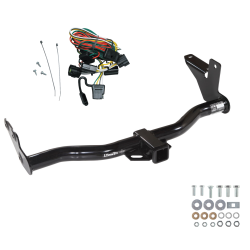 Trailer Tow Hitch For 98-04 Isuzu Rodeo 98-02 Honda Passport w/Under Vehicle Spare w/ Wiring Harness Kit