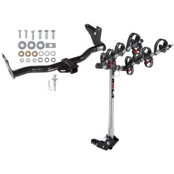 Trailer Tow Hitch For 98-04 Honda Passport Axiom Rodeo w/ 4 Bike Carrier Rack