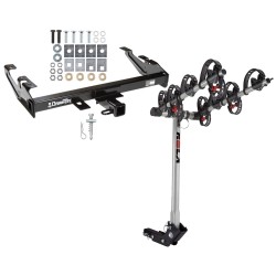 Trailer Tow Hitch For 88-00 Chevy GMC C/K Series w/ 4 Bike Carrier Rack Trailer Tow Hitch For 88-00 Chevy GMC C/K Series w/ 4 Bike Carrier Rack