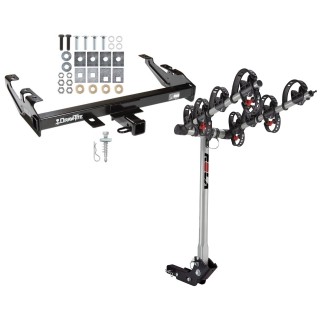 Trailer Tow Hitch For 88-00 Chevy GMC C/K Series w/ 4 Bike Carrier Rack