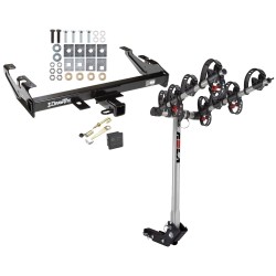 Trailer Tow Hitch For 88-00 Chevy GMC C/K Series 4 Bike Rack w/ Hitch Lock and Cover Trailer Tow Hitch For 88-00 Chevy GMC C/K Series 4 Bike Rack w/ Hitch Lock and Cover