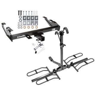 Trailer Tow Hitch For 88-00 Chevy GMC C/K Series Platform Style 2 Bike Rack w/ Anti Rattle Hitch Lock