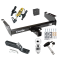 Custom Fit Trailer Hitch Wiring Harness (Plug & Play) 2" Drop Ball-Mount w/ Pin/Clip 2" Chrome Ball Security Lock Pin Rubber Hitch Plug Cover Installation Hardware Installation Instructions 75101 118317 23 63845 580407 7010 Draw-Tite Trailer Trailer Tow Hitch For 1994 Dodge Ram 1500 2500 3500 Deluxe Package Wiring 2" Ball and Lock
