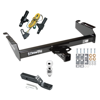 Custom Fit Trailer Hitch Wiring Harness (Plug & Play) 2" Drop Ball-Mount w/ Pin/Clip 2" Chrome Ball Installation Hardware Installation Instructions 75101 118317 23 63845 Draw-Tite Trailer Tow Hitch 1994 Dodge Ram 1500 2500 3500 Complete Pac Trailer Tow Hitch For 1994 Dodge Ram 1500 2500 3500 Complete Package w/ Wiring and 2" Ball