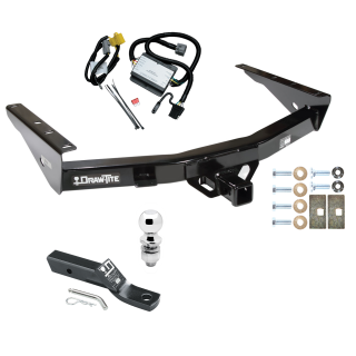 Custom Fit Trailer Hitch Wiring Harness (Plug & Play) 2" Drop Ball-Mount w/ Pin/Clip 2" Chrome Ball Installation Hardware Installation Instructions 75105 118367 23 63845 Draw-Tite Trailer Tow Hitch 2000 Toyota Tundra without Factory Towable Trailer Tow Hitch For 2000 Toyota Tundra without Factory Towable Bumper Complete Package w/ Wiring and 2" Ball