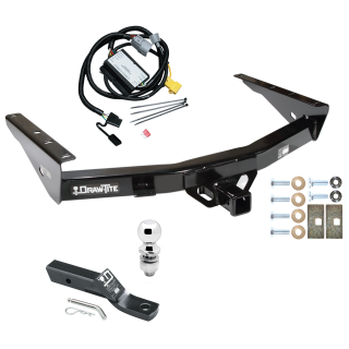 Custom Fit Trailer Hitch Wiring Harness (Plug & Play) 2" Drop Ball-Mount w/ Pin/Clip 2" Chrome Ball Installation Hardware Installation Instructions 75105 118378 23 63845 Draw-Tite Trailer Tow Hitch 01-02 Toyota Tundra without Factory Towabl Trailer Tow Hitch For 01-02 Toyota Tundra without Factory Towable Bumper Complete Package w/ Wiring and 2" Ball